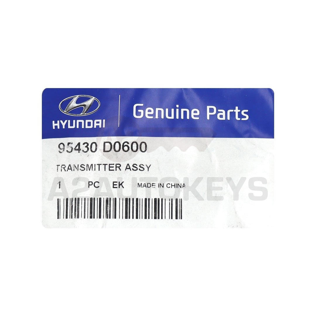 Hyundai Reina 2019 Genuine Flip Remote 2 Button 433MHz 95430-D0600
