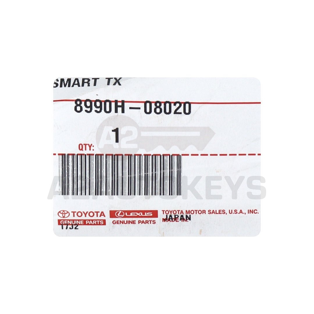 Toyota Sienna 2021 Genuine Smart Remote Key 4+1 Button 312.11/314.35MHz 8990H-08020 / 8990H-08021 / 8990H-08022