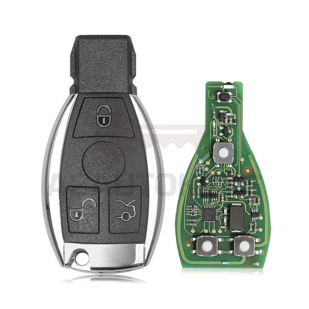 CGDI Mercedes Benz Chrome Remote 3 Buttons Fobik / IYZ-3312 / 315MHz or 433MHz