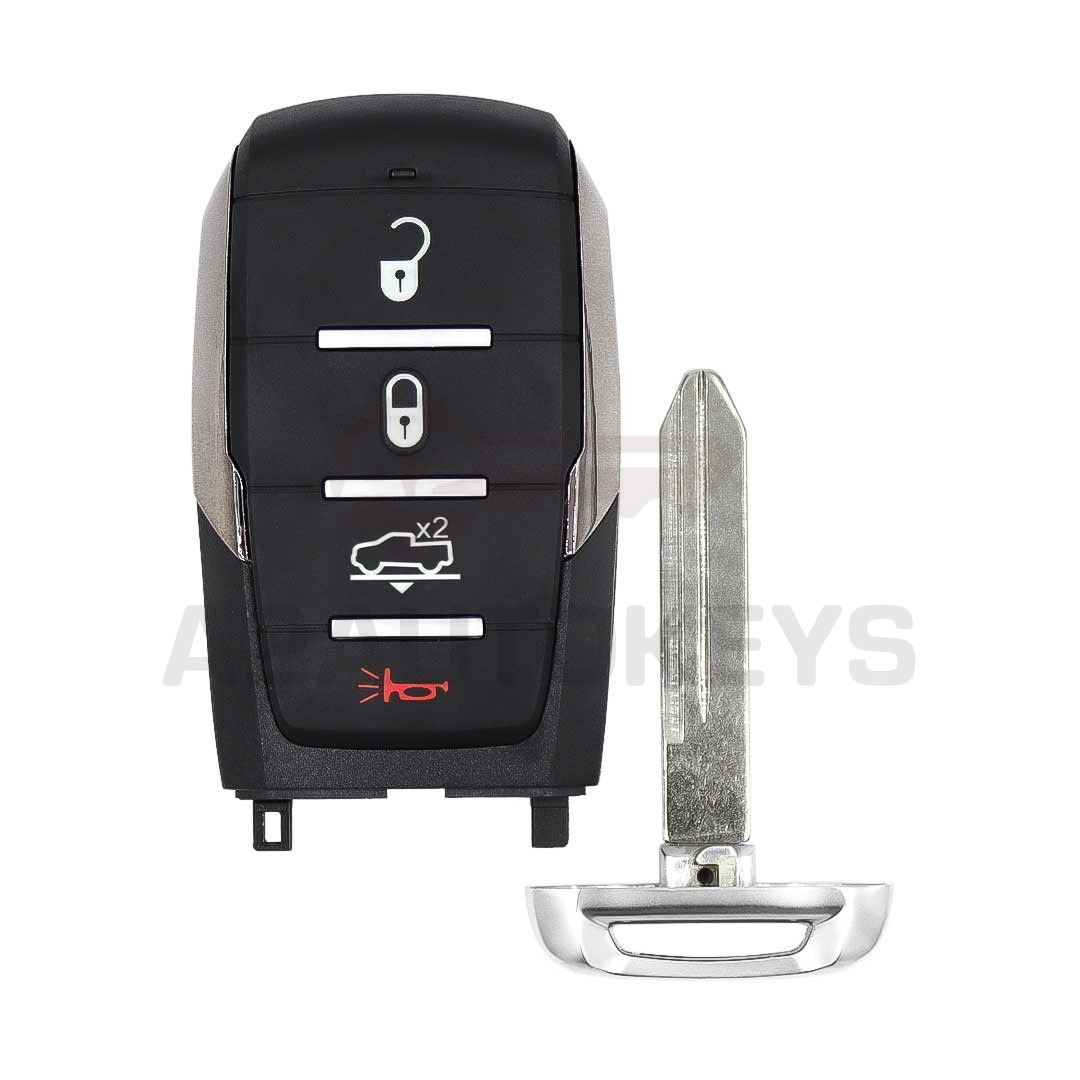 Ram 1500 Pickup 2019-2024 Smart Remote Key 4 Button 68291688AD