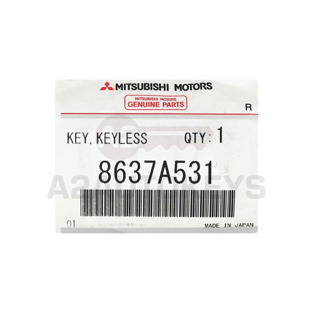 Mitsubishi ASX 2016 Genuine Smart Remote Key 2 Button 315MHz 8637A531