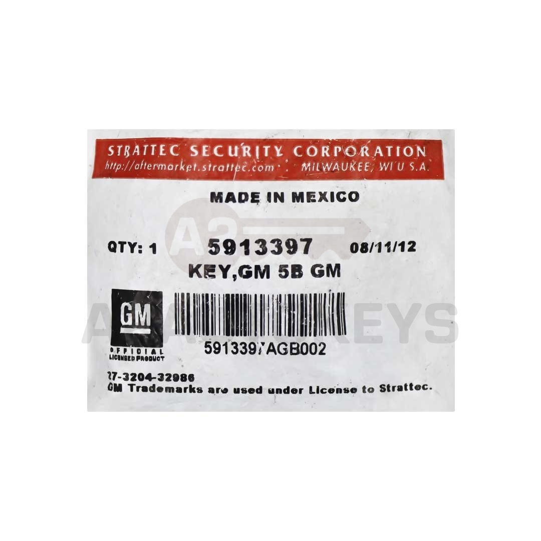 GMC Terrain 2013 Remote Key 5 Buttons 315MHz 5913397