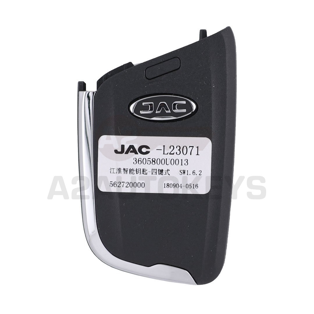 JAC S7 S4 A50 Genuine Smart Remote Key 4 Buttons 433MHz 3605800U0013