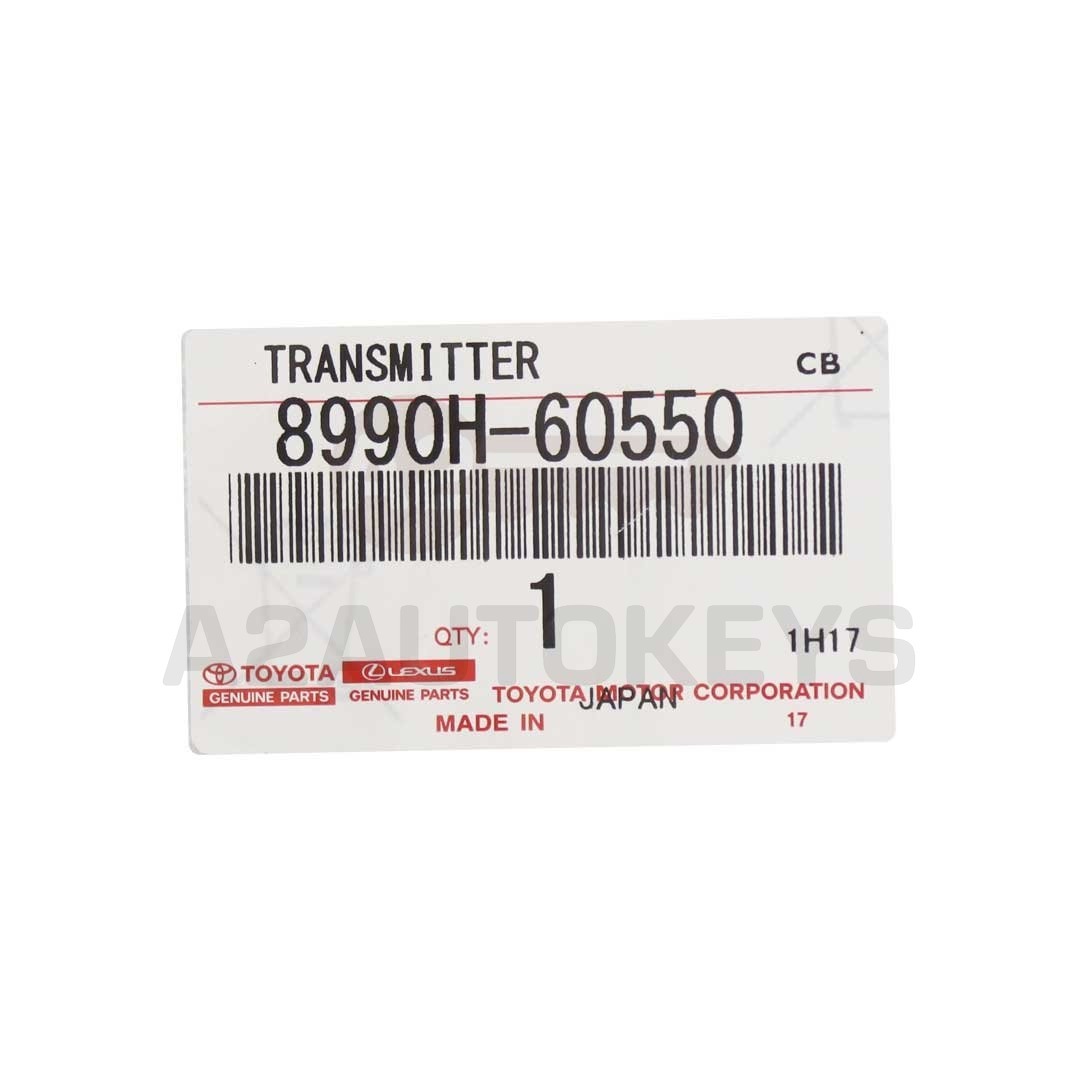 Toyota Land Cruiser 2022-2024 Smart Key 2+1 Button 433.58/434.42MHz 8990H-60552 / 8990H-60550 / 8990H-60551