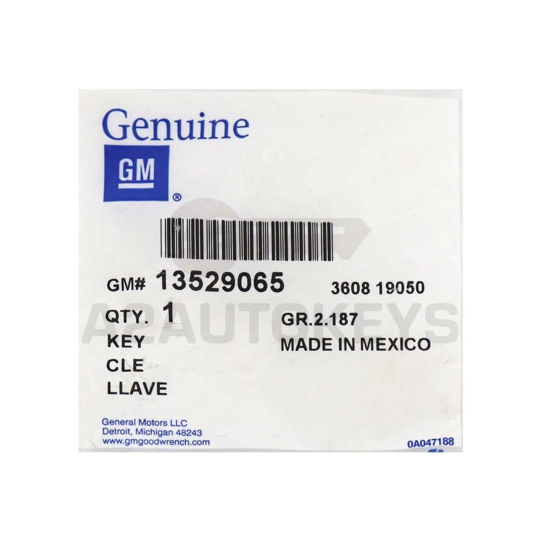 Chevrolet Cruze 2018 Genuine Flip Remote Key 3+1 Buttons 433MHz 13530746, 13522770, 13529046, 13529065