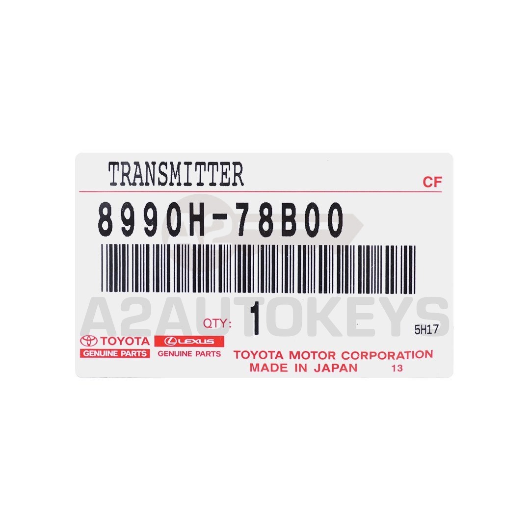 Lexus LX700 2026 Genuine Smart Remote Key 3+1 Buttons 433.58/434.42MHz 8990H-78B00 / 8990H-0EA20 / 8990H-78A90
