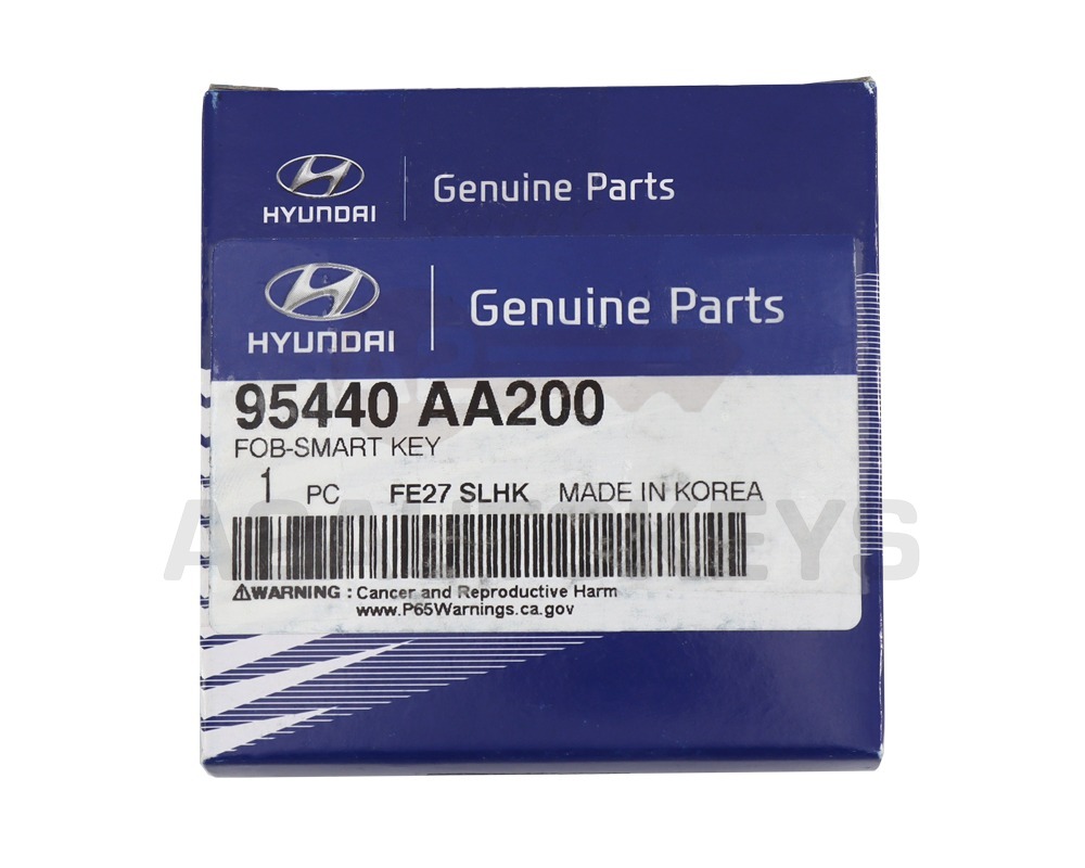 Hyundai Elantra 2020 Genuine Smart Remote Key 4 Buttons 433MHz 95440-AA200