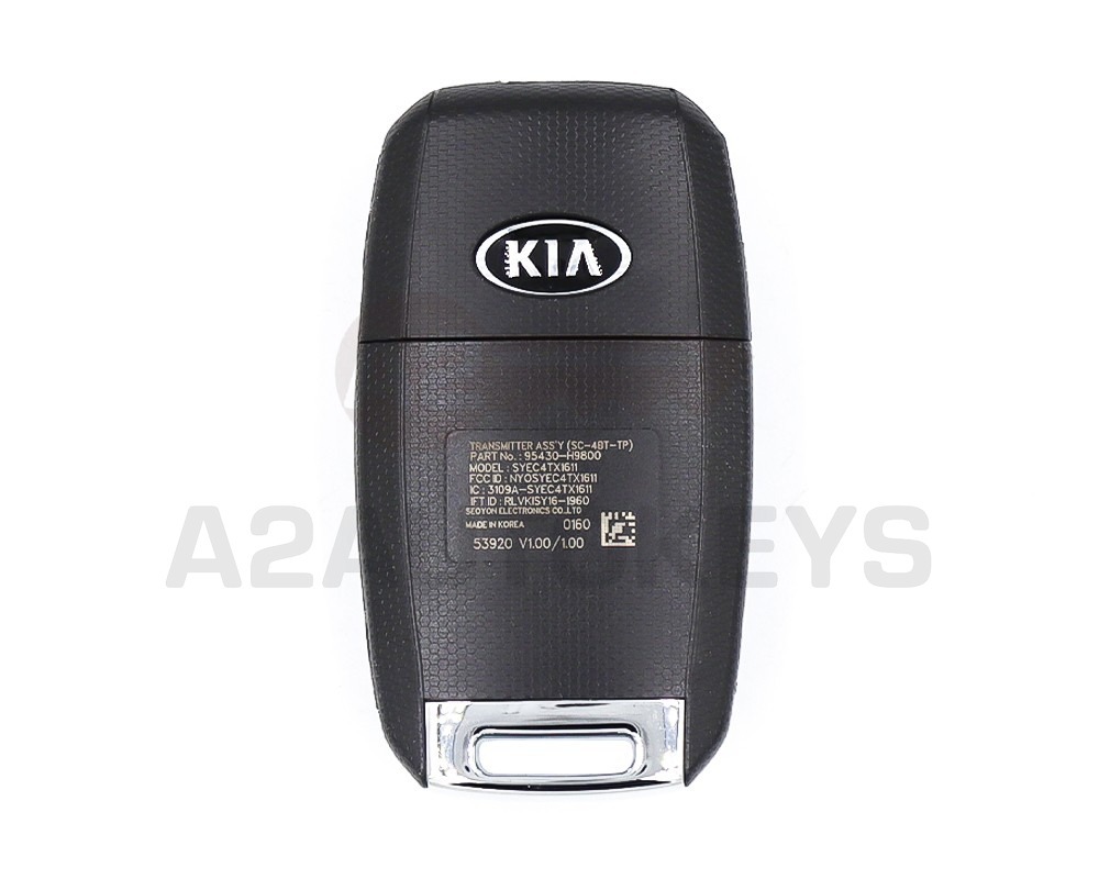 KIA Rio 2018-2020 Genuine Flip Remote Key 433MHz 95430-H9800