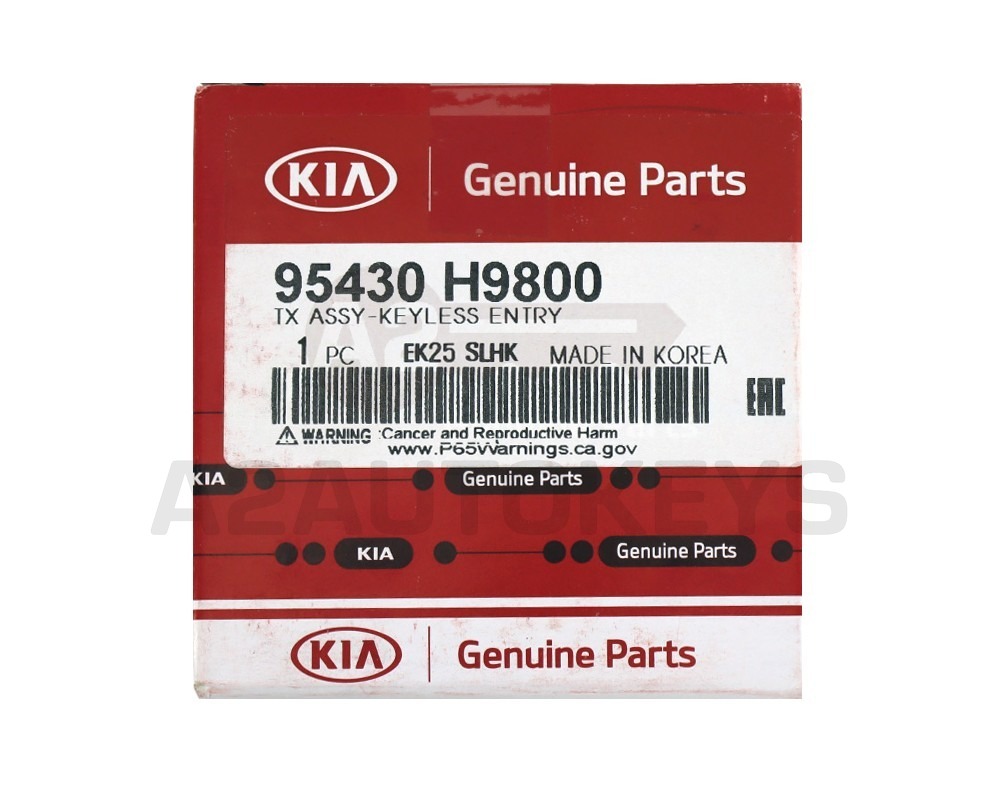 KIA Rio 2018-2020 Genuine Flip Remote Key 433MHz 95430-H9800