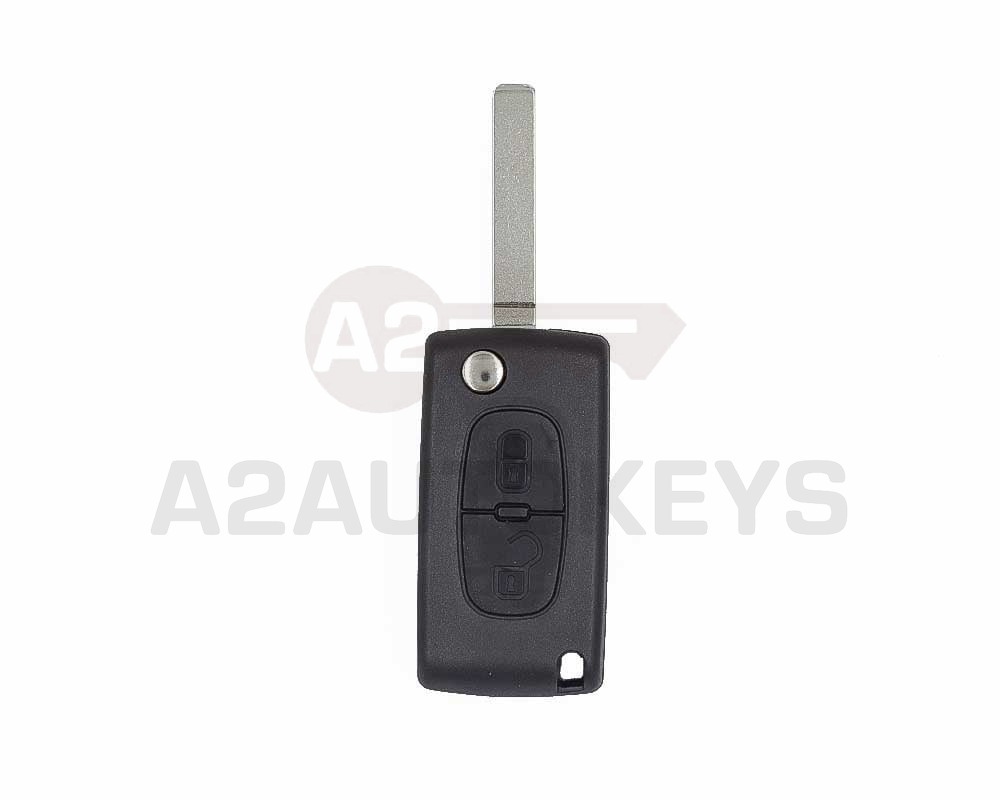 Peugeot 308 3008 5008 Citroen Berlingo 0536 Model Flip Remote Key 2 Buttons 433MHz FSK VA2 Blade