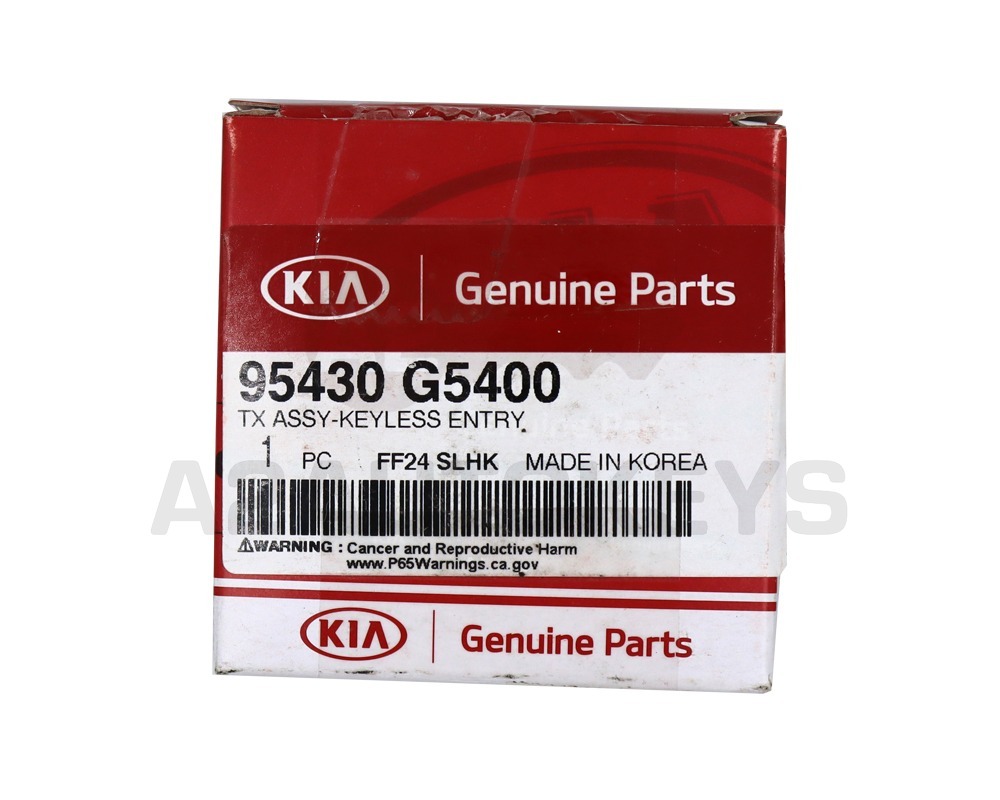 KIA Niro 2020 Genuine Flip Remote Key 433MHz 95430-G5400