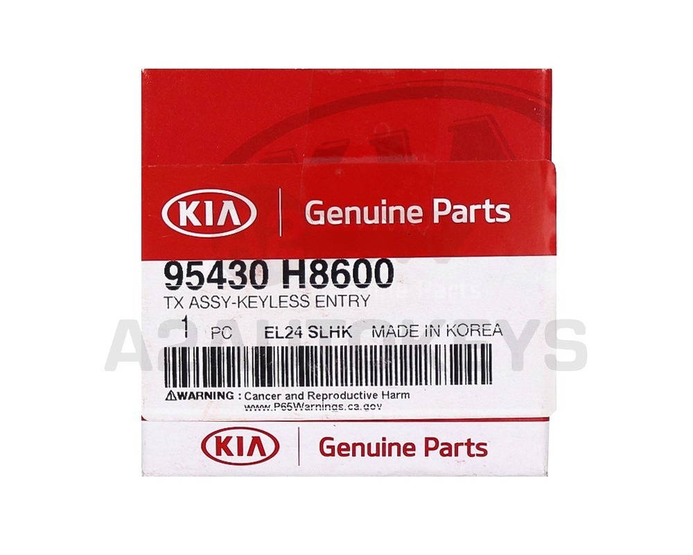 KIA Rio 2020 Genuine Flip Remote Key 3 Buttons 433MHz 95430-H8600