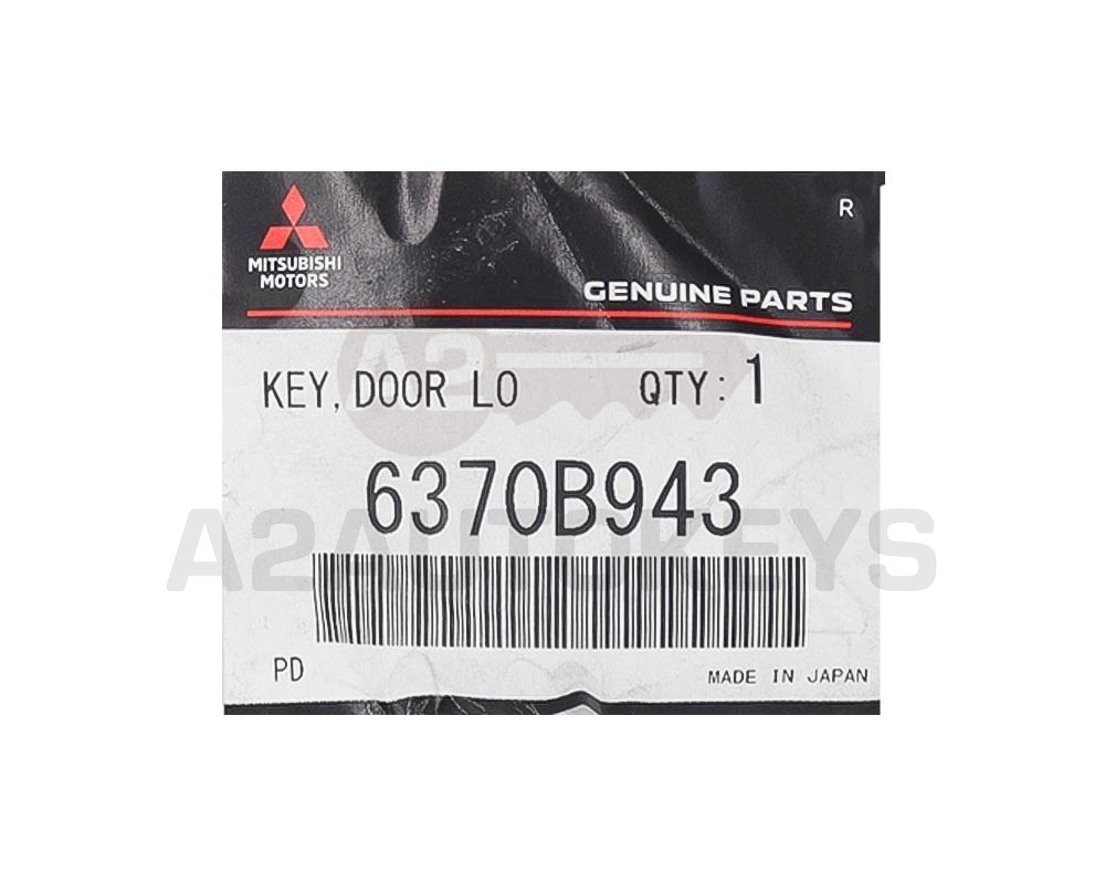 Mitsubishi Lancer 2019+ Genuine Key Head Remote 3 Buttons 433MHz 6370B943