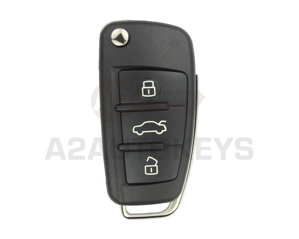 Audi A3 2014 Flip Remote Key 48 TP25 Transponder 3 Buttons 433MHz