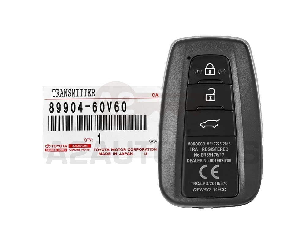 Toyota Land Cruiser Prado 2020-2023 Genuine Smart Key 433MHz 89904-60V60