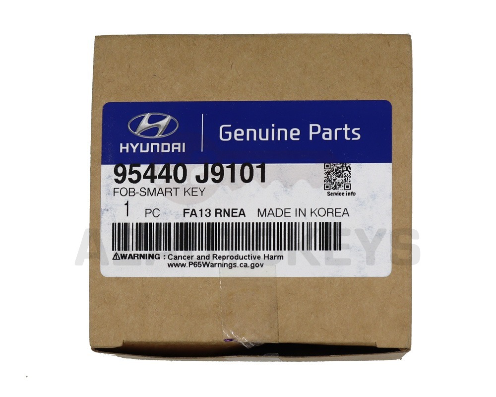 Hyundai Kona 2020 Genuine Smart Remote Key 433MHz 95440-J9101 FCC ID: TQ8-FOB-4F19