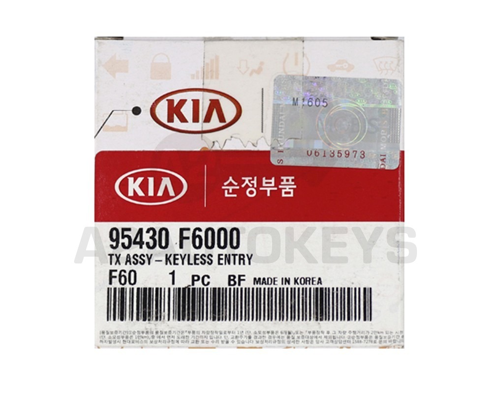 KIA Cadenza 2016-2017 Genuine Flip Remote Key 433MHz 95430-F6000