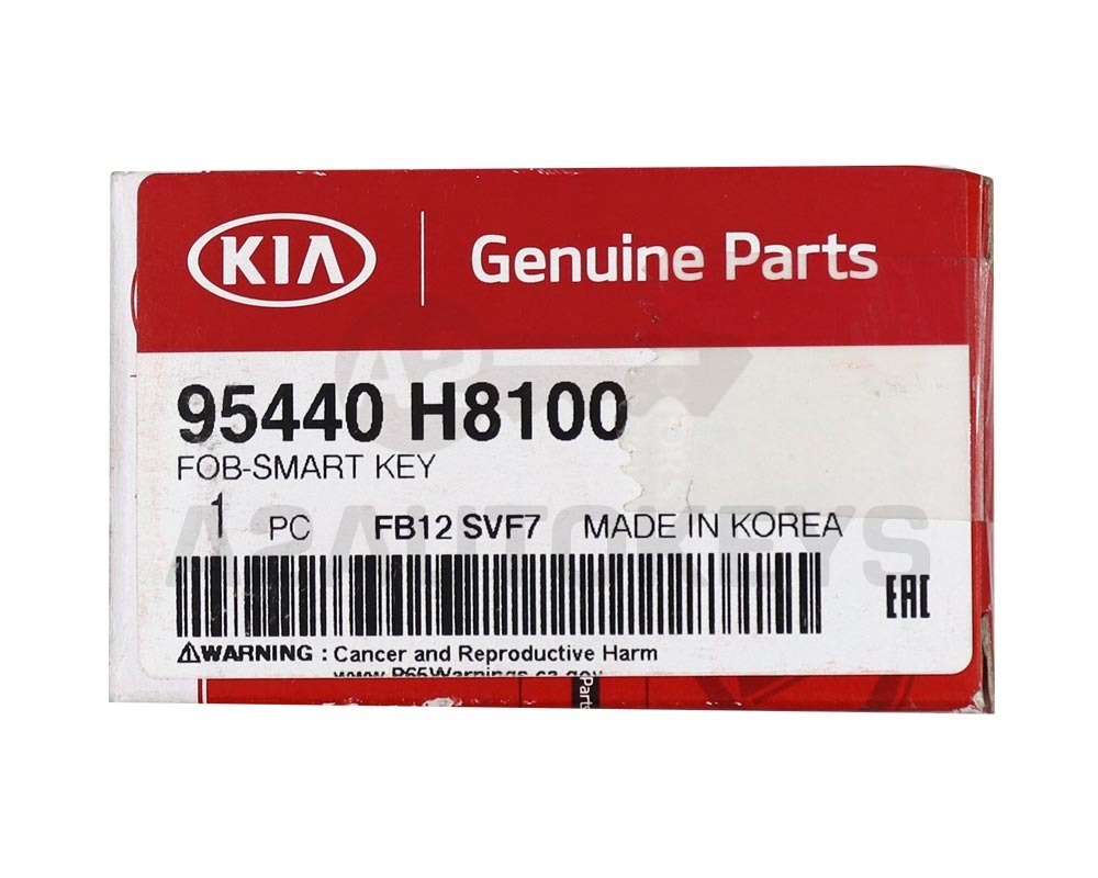KIA Rio 2018-2019 Genuine Smart Remote Key 433MHz 95440-H8100