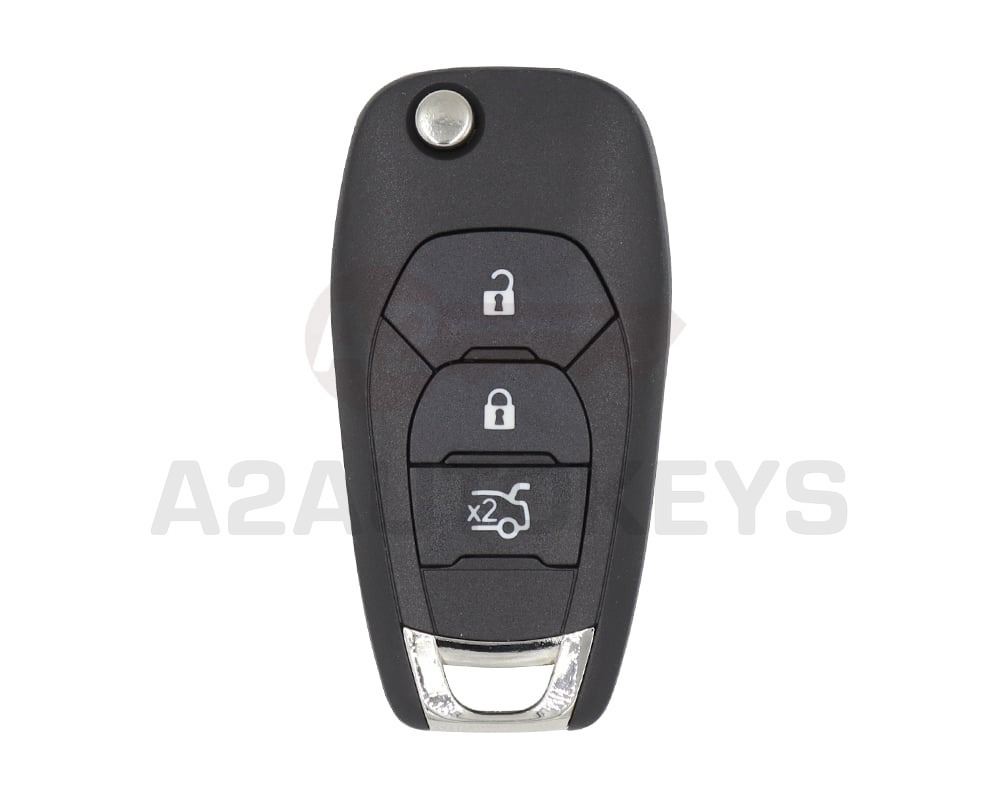 Chevrolet 2019 Flip Remote Key 3 Buttons 433Mhz PCF7937E Transponder