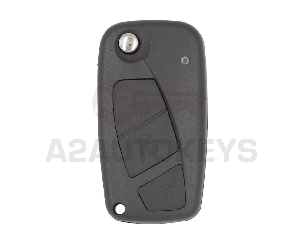 Fiat Panda Flip Remote Key Fob 3 Buttons 433MHz PCF7941A Transponder