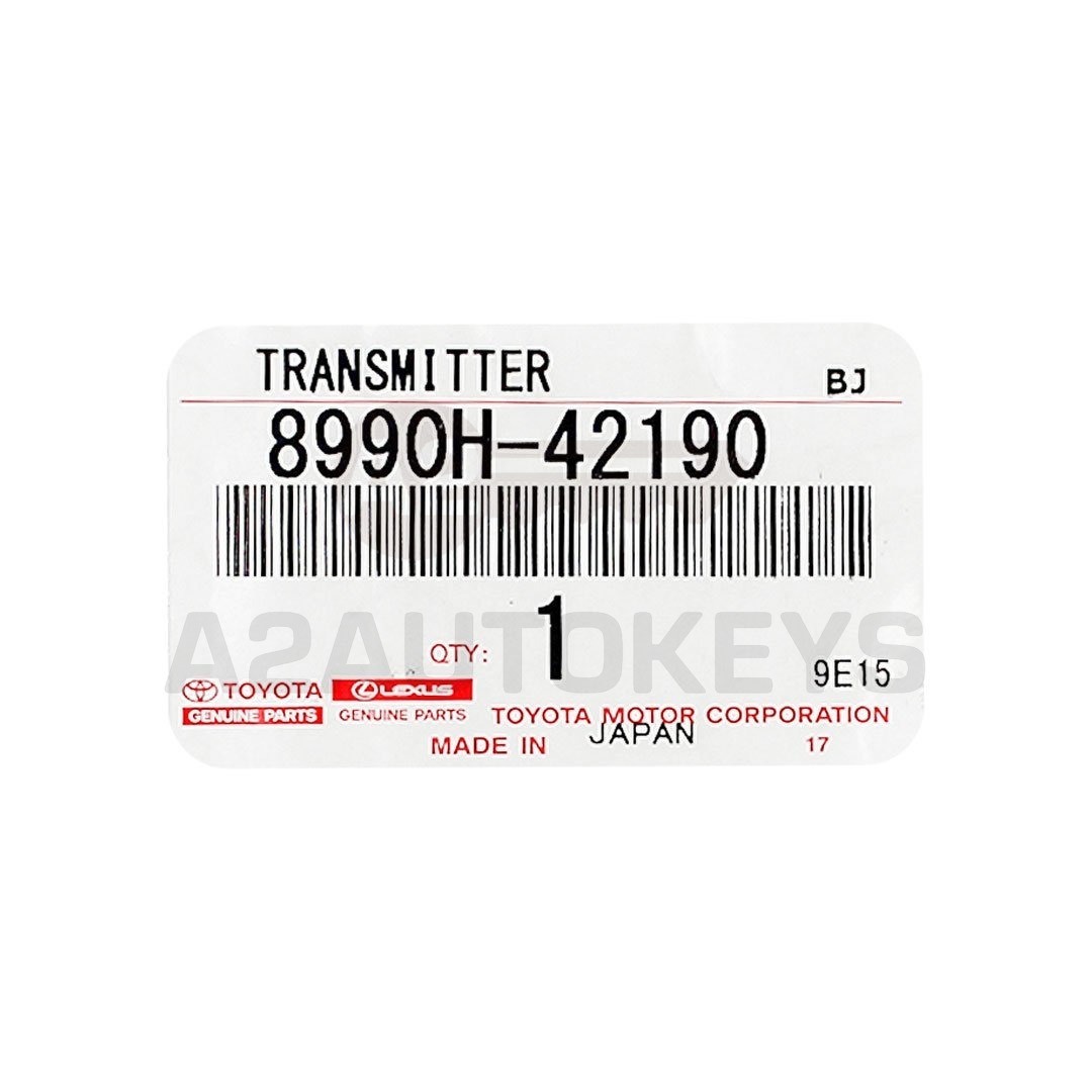 Toyota Rav4 2019-2023 Genuine Smart Remote Key 433MHz 8990H-42190