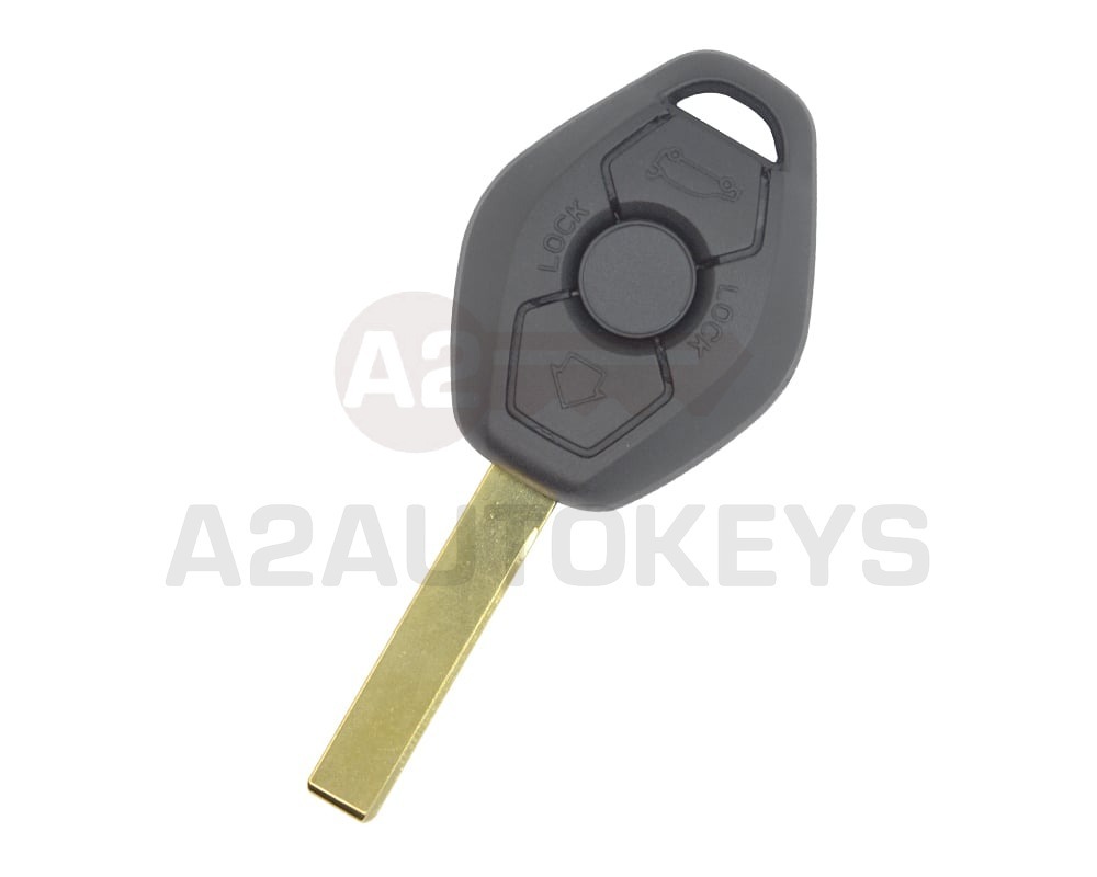 BMW CAS2 Remote Key 3 Buttons 433MHz FSK HITAG2 PCF7944A Transponder FCC ID: LXB FZV