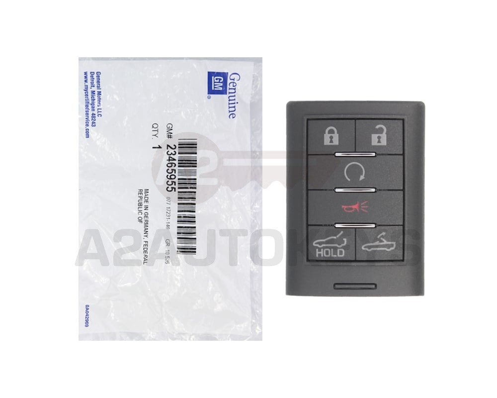 Chevrolet Corvette 2014-2019 Genuine Smart Remote Key 5+1 Buttons 433MHz 23465955