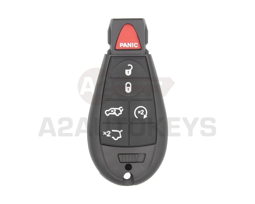 Chrysler Jeep Dodge Fobik Remote Key 5 + 1 Buttons 433MHz with Start Button FCC ID : ‎M3N5WY783X - IYZ-C01C
