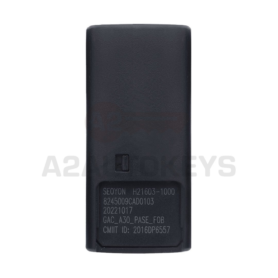 GAC Trumpchi GM6 / M6 2023 Original Smart Remote Key 4+1 Buttons 433MHz 8245009CAD0103
