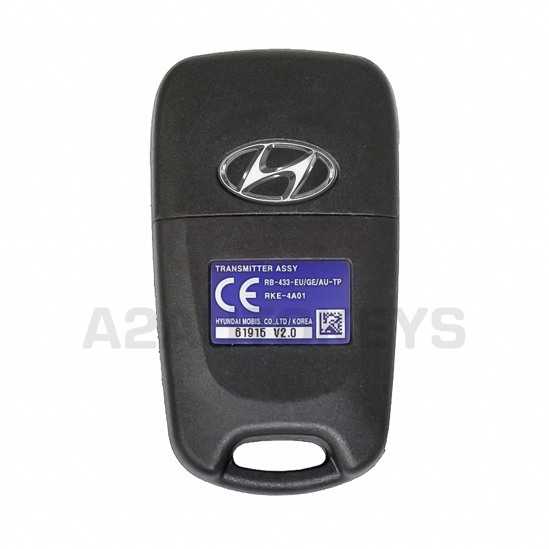 Hyundai Accent 2012-2013 Genuine Flip Remote 433MHz 95430-1R110