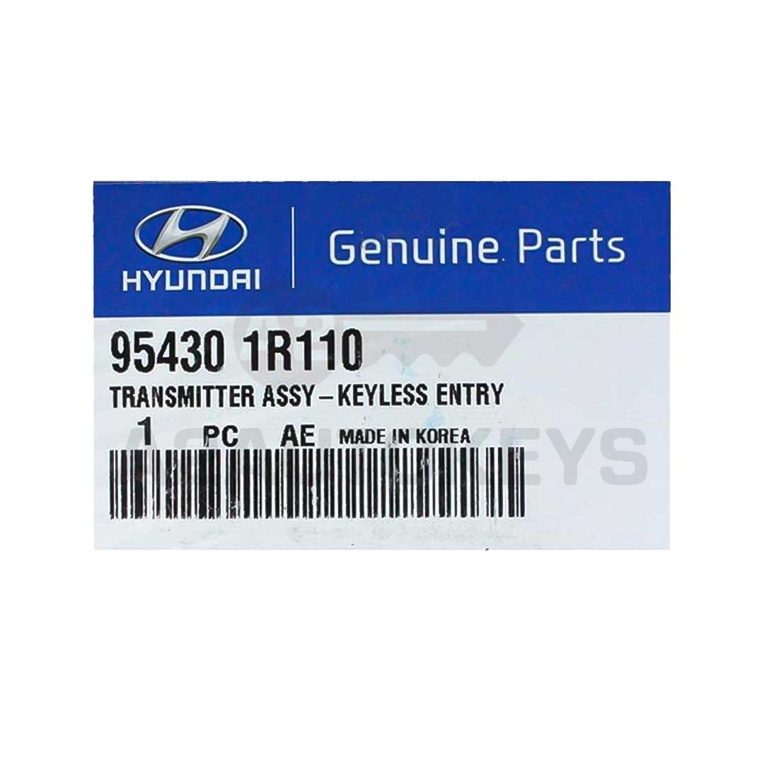 Hyundai Accent 2012-2013 Genuine Flip Remote 433MHz 95430-1R110