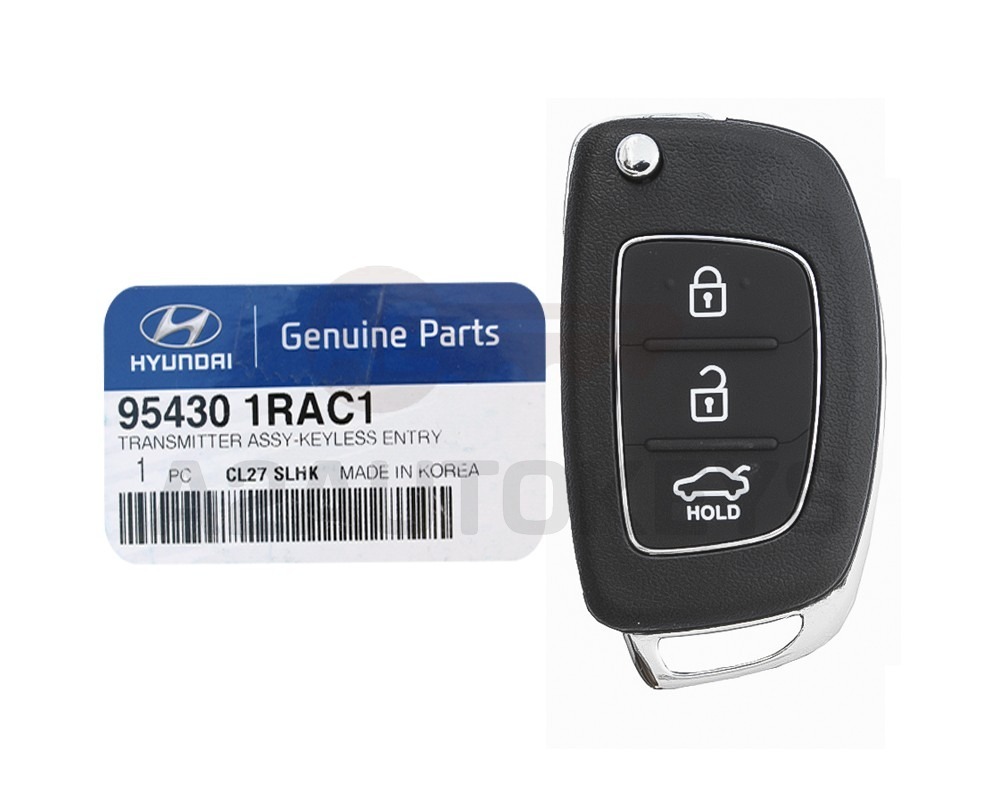 Hyundai Accent 2017 Genuine Flip Remote Key 433MHz 95430-1RAC1
