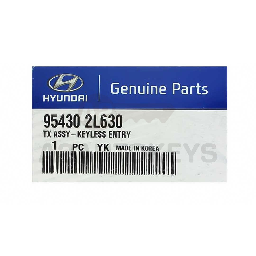 Hyundai I30 2012 Genuine Flip Remote 3 Buttons 433MHz 95430-2L630