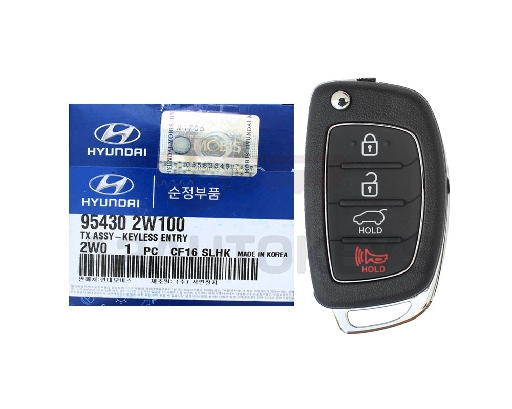 Hyundai Santa Fe 2013-2015 Genuine Flip Remote Key 433MHz 95430-2W100