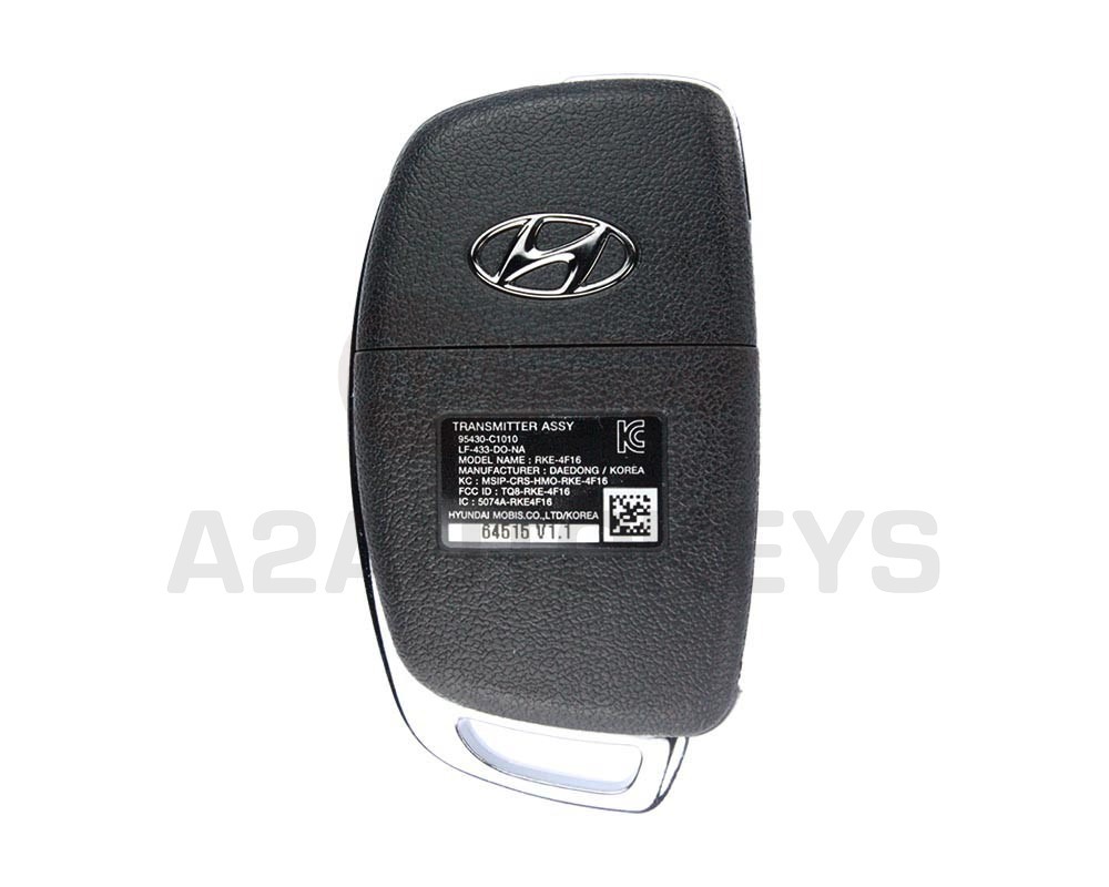 Hyundai Sonata 2015-2017 Genuine Flip Remote Key 433MHz 95430-C1010