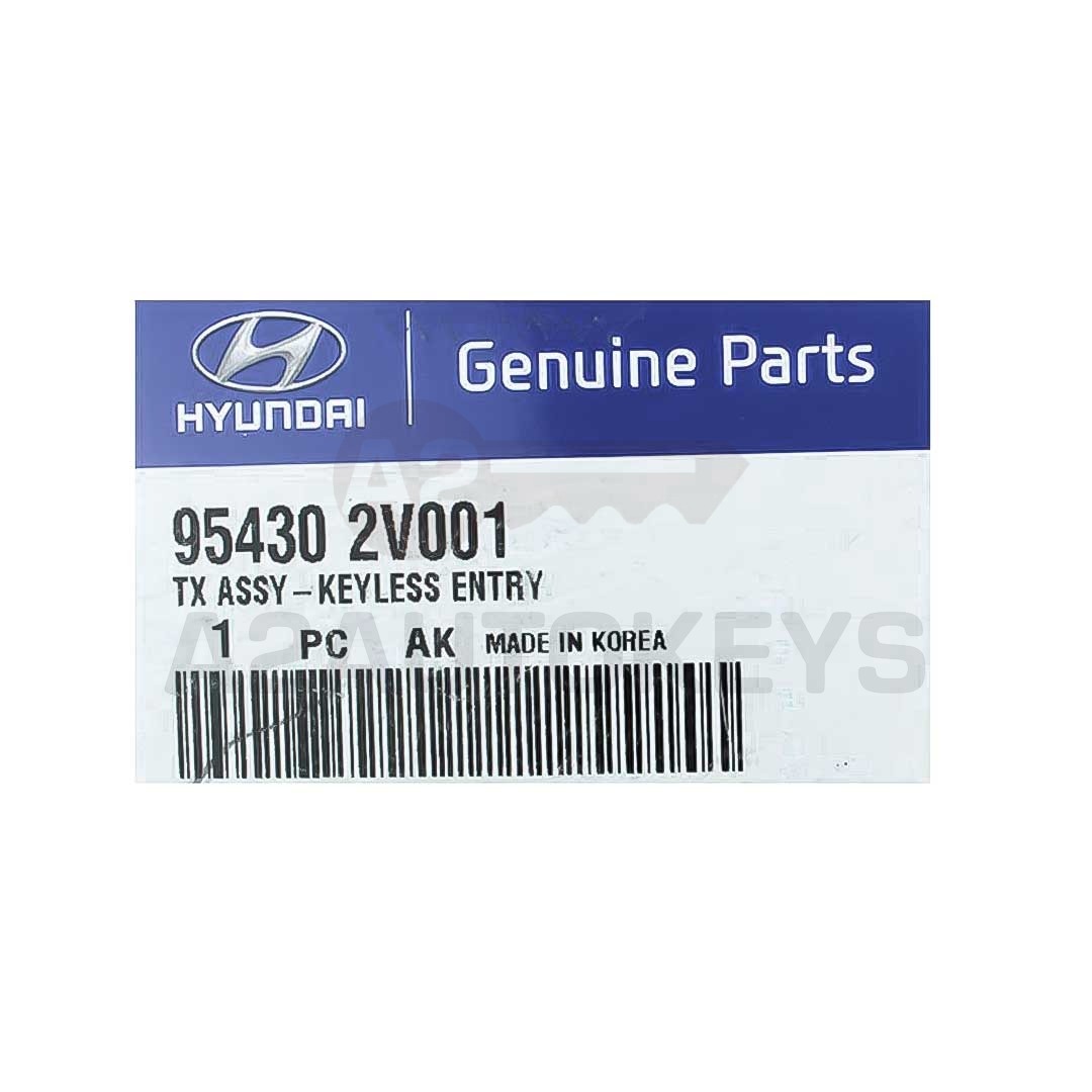 Hyundai Veloster 2012-2013 Genuine Flip Remote Key 95430-2V001