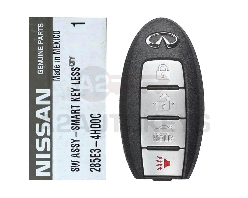 Infiniti Q50 2014-2015 Smart Key Remote 315MHz 285E3-4HD0A 285E3-4HD0C