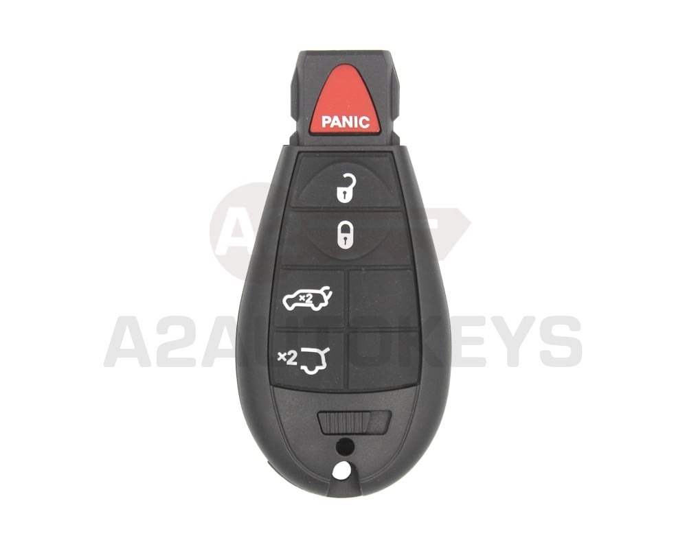 Jeep Dodge Chrysler Fobik Remote Key 4 + 1 Button 433MHz Trunk Button Type FCC ID: M3N5WY783X / IYZ-C01C