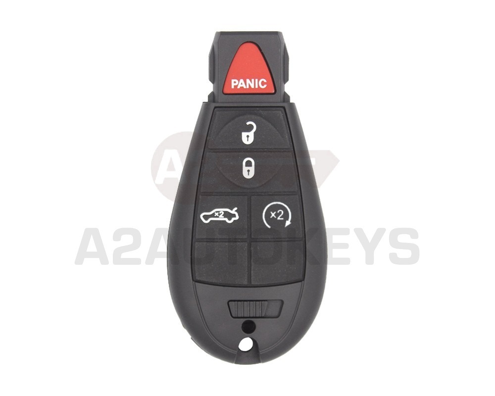 Jeep Dodge Chrysler Fobik Remote Key 4+1 Button Sedan Trunk and Start Button Type 433MHz