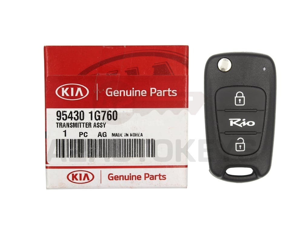KIA Rio 2007+ Flip Remote Key 2 Buttons 433MHz 95430-1G760