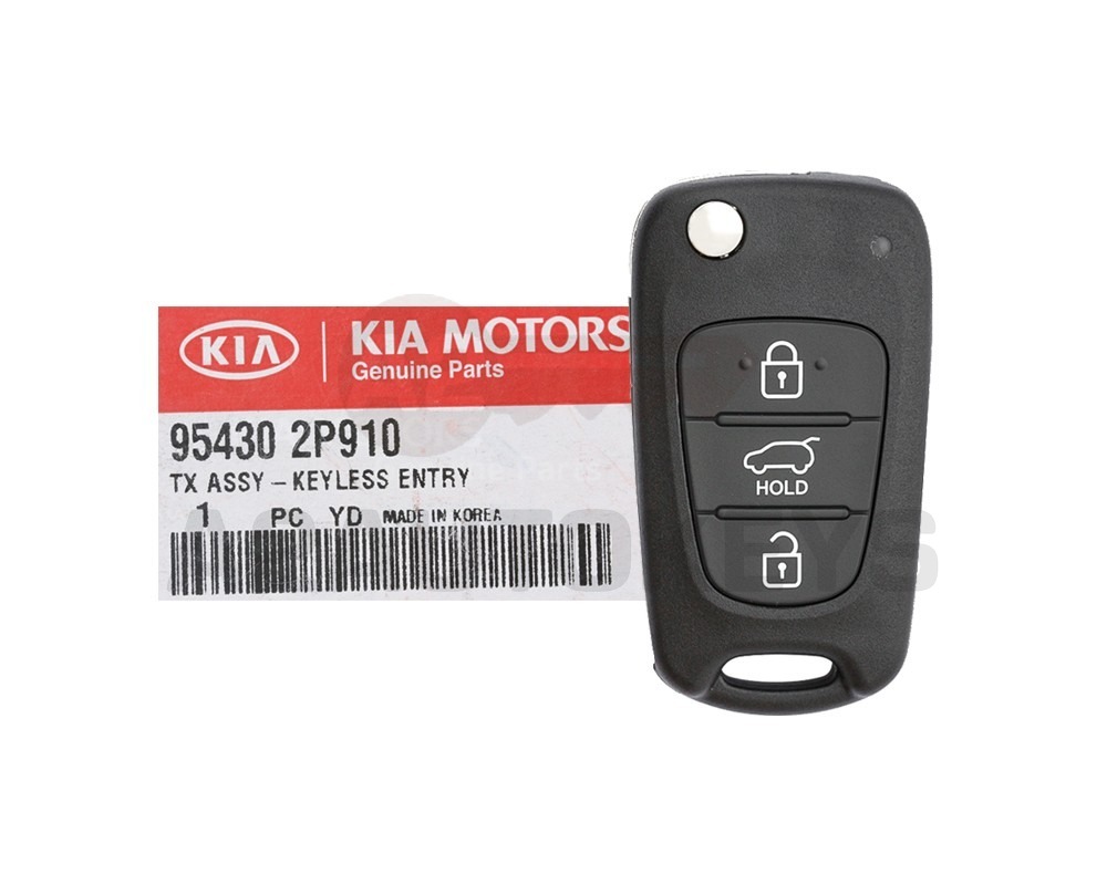 Kia Sorento 2013-2014 Genuine Flip Remote Key 433MHz 95430-2P910 / 95430-2P911