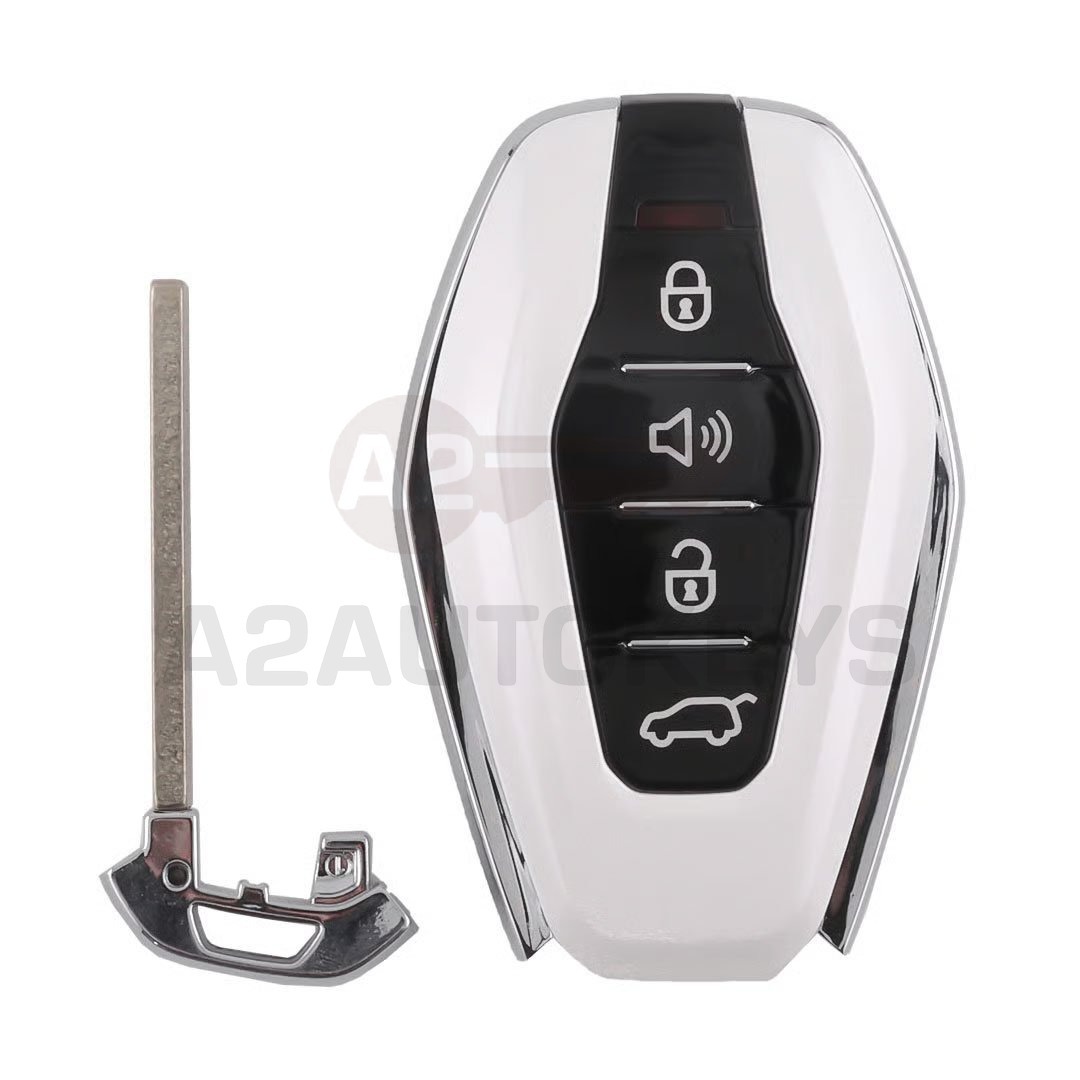 Jetour X70 Plus Original Smart Remote Key 3+1 Buttons 433.58/434.42MHz White Color