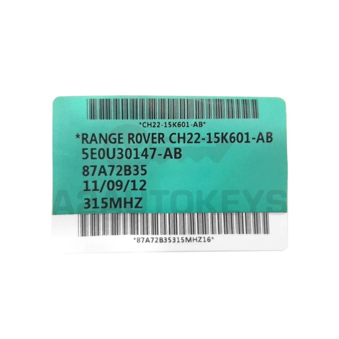 Land Rover Range Rover 2010-2018 Genuine Smart Remote Key 5 Buttons 315MHz CH22-15K601-AB / LR087660 / BJ32-15K601-CB