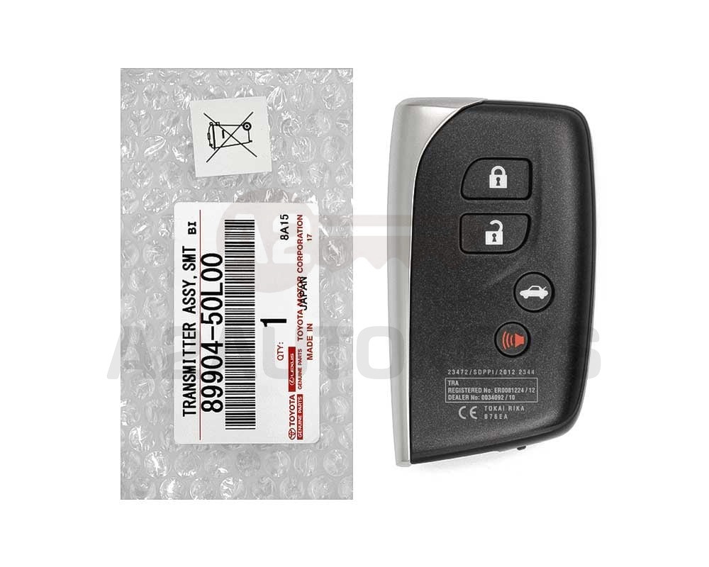 Lexus LS460 2014 Genuine Smart Remote Key 433MHz 89904-50L00 , 89904-50L01 , 89904-50L02 , 89904-50L03