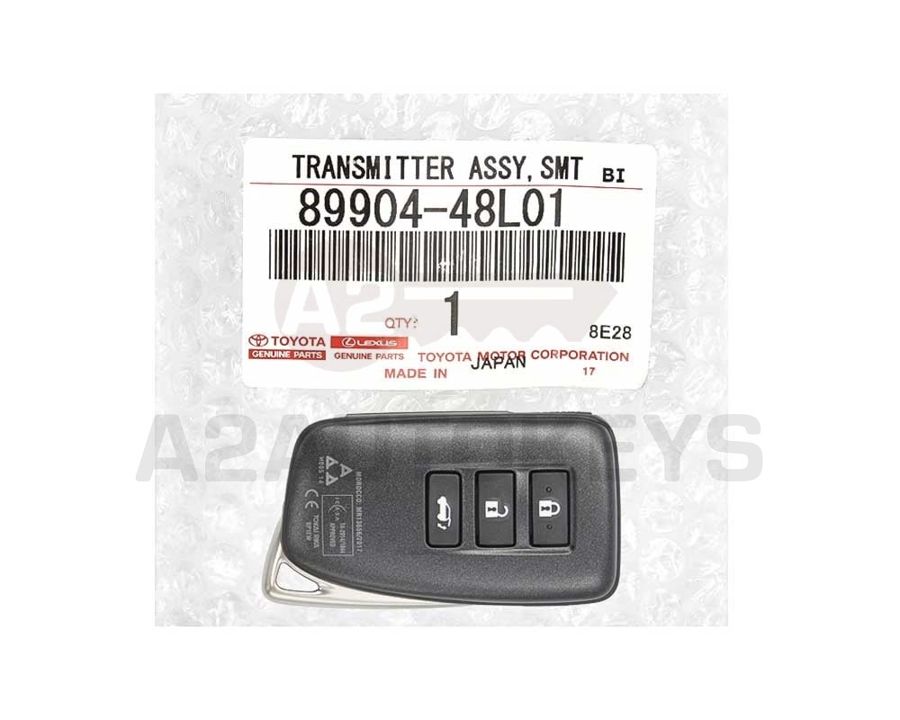 Lexus RX350 2016-2020 Genuine Smart Key Remote 433MHz 89904-48L00 / 89904-48L01 / 89904-48J50 / 89904-48N20 / 89904-48P70 / 89904-78J00