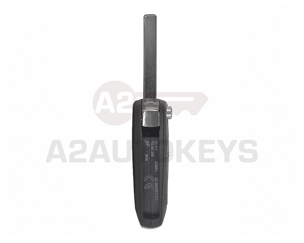 Opel Vectra C Flip Remote Key 3 Buttons 433MHz PCF7946 Transponder FCC ID: G3-AM433TX