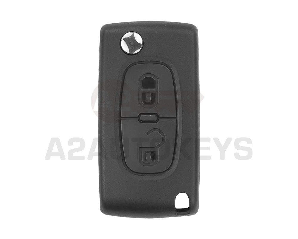Peugeot 307 Flip Remote 2 Button 433MHz ASK PCF7941 Transponder