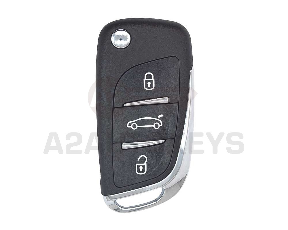 Peugeot Flip Remote 3 Button 433MHz PCF7961A