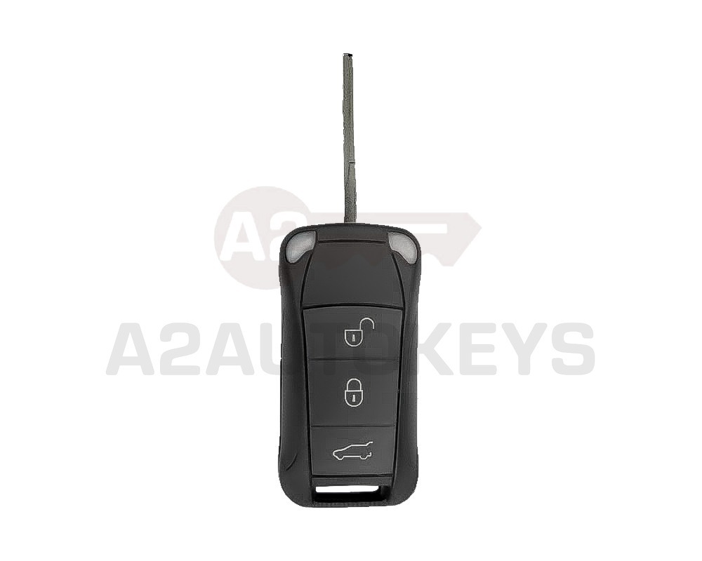 Porsche Cayenne Remote Key , Porsche Cayenne Flip Proximity Remote Key 3 Buttons 433MHz PCF7943A Transponder FCC ID: KR55WK45032