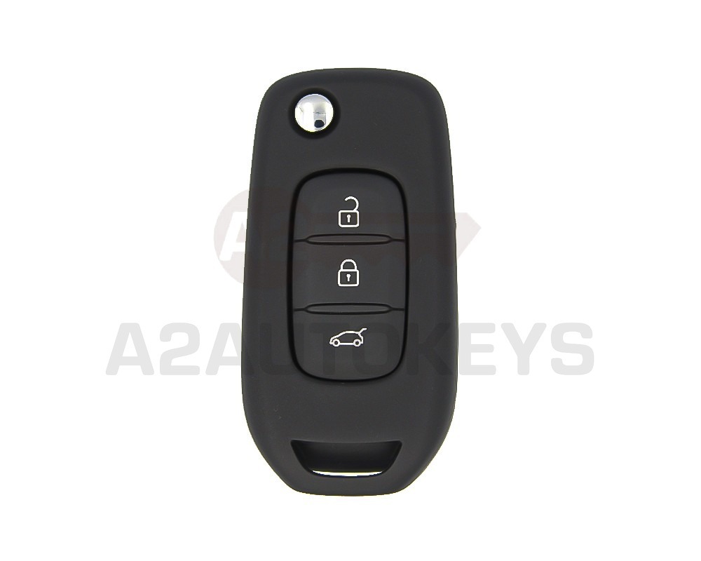 Renault Symbol Twingo Duster Sandero Flip Remote Key 3 Buttons 433MHz AES PCF7961 Transponder HYN17 Blade
